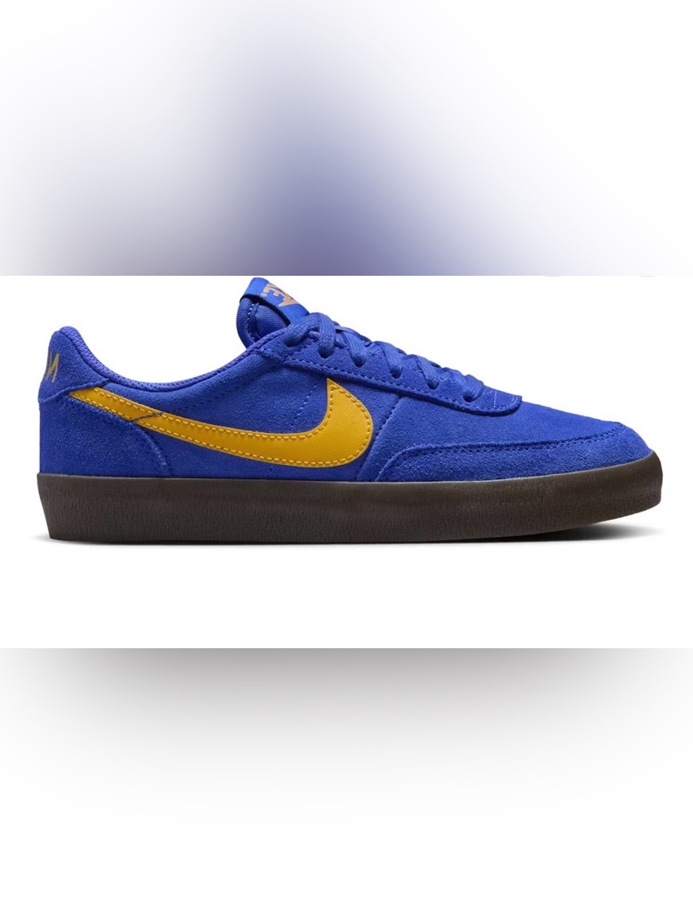 Nike big kids kill shot 2 HARD TO FIND!! Racer Blue & University Gold |Sz: 4.5Y|